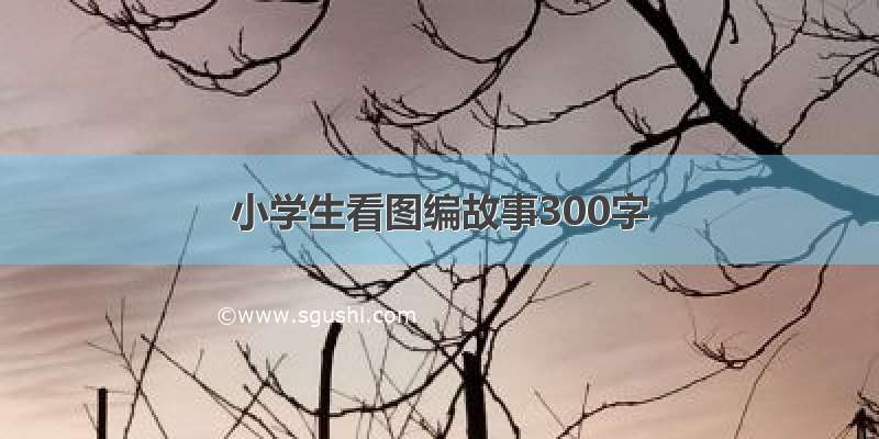 小学生看图编故事300字