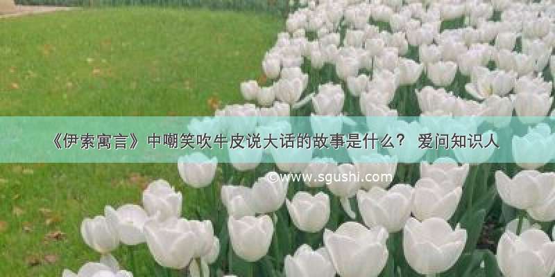 《伊索寓言》中嘲笑吹牛皮说大话的故事是什么？ 爱问知识人