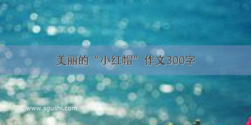 美丽的“小红帽”作文300字