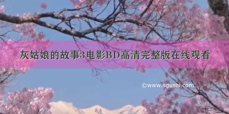 灰姑娘的故事3电影BD高清完整版在线观看