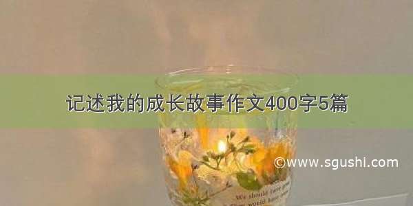 记述我的成长故事作文400字5篇