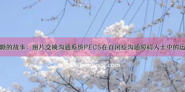 小糖的故事：图片交换沟通系统PECS在自闭症沟通障碍人士中的运用