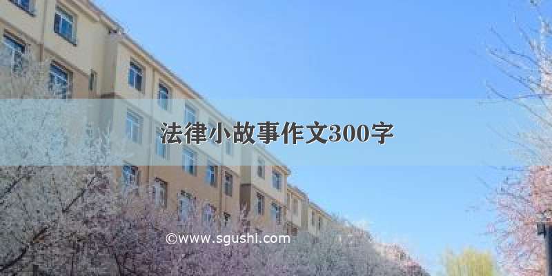 法律小故事作文300字