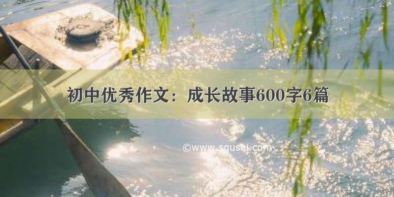 初中优秀作文：成长故事600字6篇