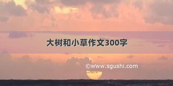 大树和小草作文300字