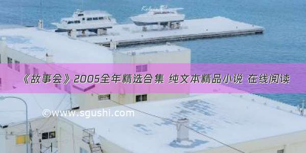 《故事会》2005全年精选合集 纯文本精品小说 在线阅读