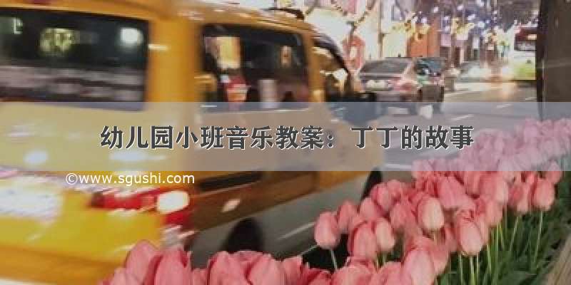 幼儿园小班音乐教案：丁丁的故事