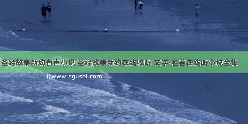 圣经故事新约有声小说 圣经故事新约在线收听 文学·名著在线听小说全集