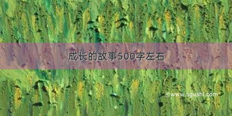 成长的故事500字左右