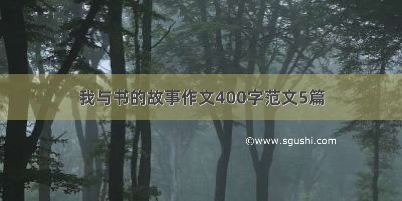 我与书的故事作文400字范文5篇