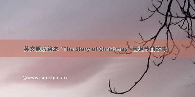 英文原版绘本“The Story of Christmas”圣诞节的故事